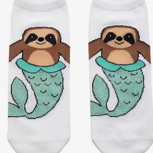 Mermaid sloth socks